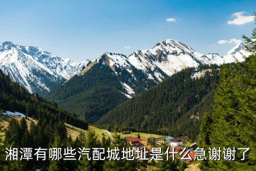 湘潭有哪些汽配城地址是什么急谢谢了