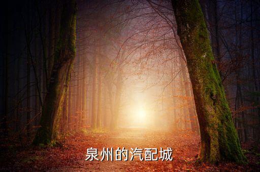 泉州的汽配城