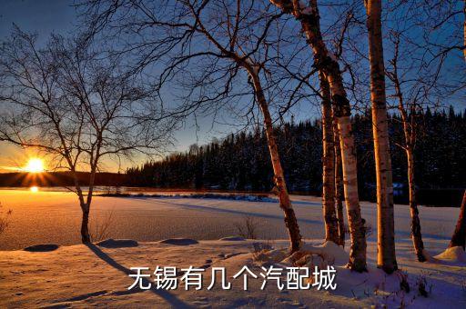 无锡有几个汽配城