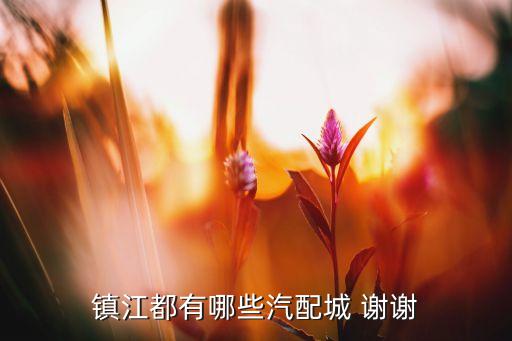 镇江都有哪些汽配城 谢谢