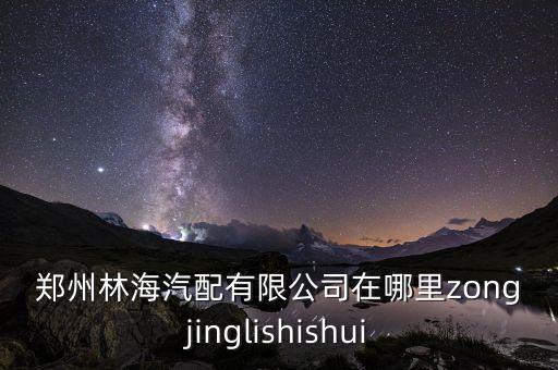 郑州林海汽配有限公司在哪里zongjinglishishui