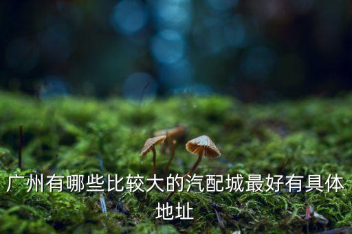 广州锦园汽配城地址查询，广州有哪些比较大的汽配城最好有具体地址