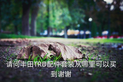请问丰田TRD配件套装从哪里可以买到谢谢