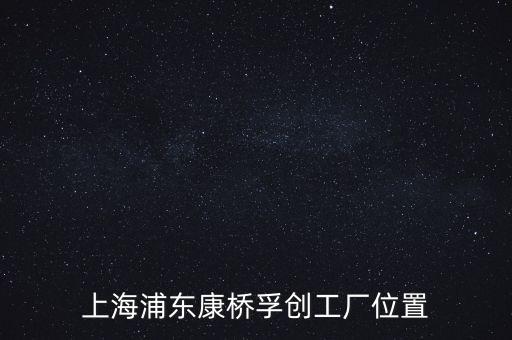 上海浦东康桥孚创工厂位置