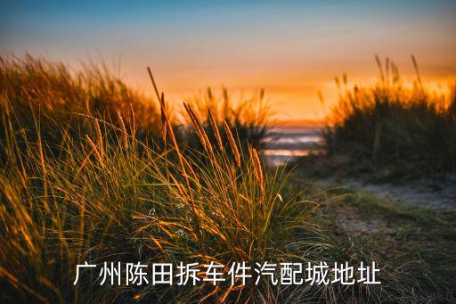 广州陈田拆车件汽配城地址