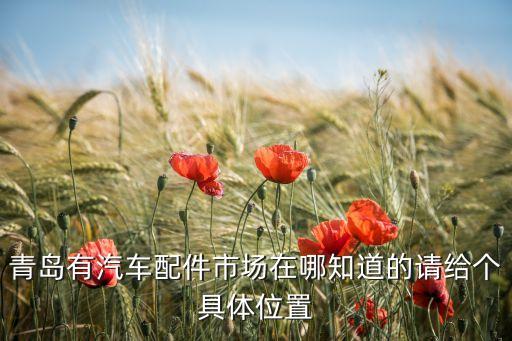 青岛有汽车配件市场在哪知道的请给个具体位置