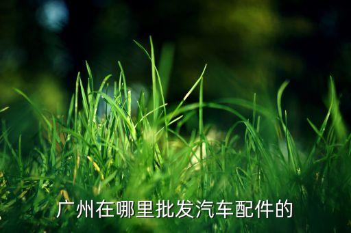 广州在哪里批发汽车配件的