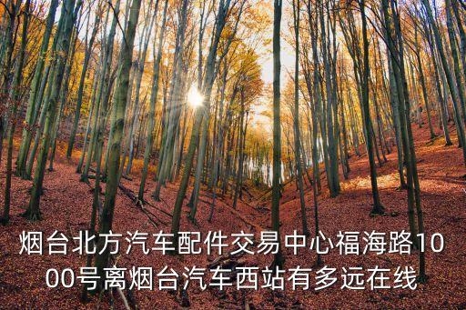 烟台北方汽车配件交易中心福海路1000号离烟台汽车西站有多远在线