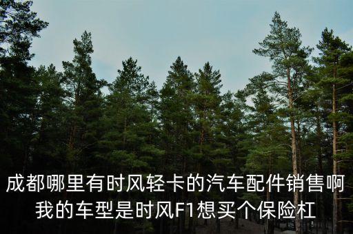 成都哪里有时风轻卡的汽车配件销售啊我的车型是时风F1想买个保险杠