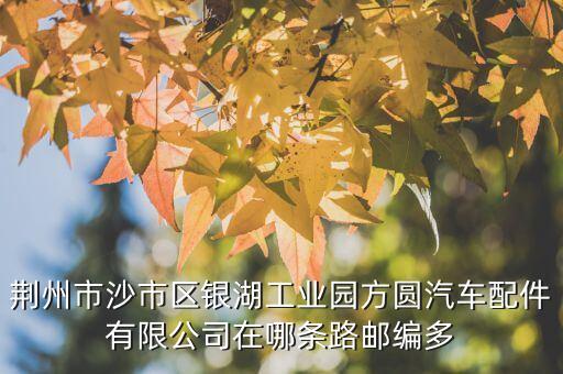 荆州老牌汽配厂地址电话，荆州市沙市区银湖工业园方圆汽车配件有限公司在哪条路邮编多