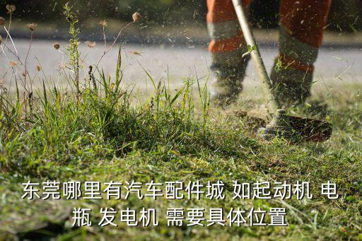 东莞哪里有汽车配件城 如起动机 电瓶 发电机 需要具体位置