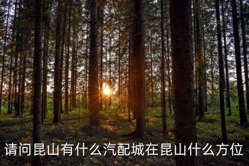 请问昆山有什么汽配城在昆山什么方位