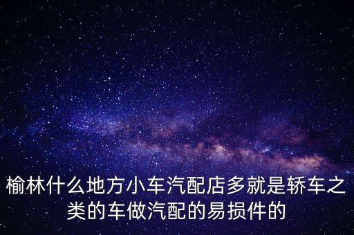 榆林奥迪汽配商店地址，榆林最大的汽配城在哪