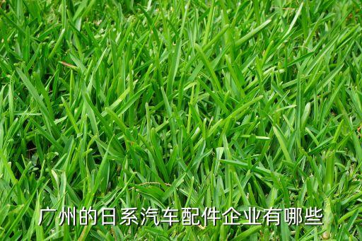 广州的日系汽车配件企业有哪些