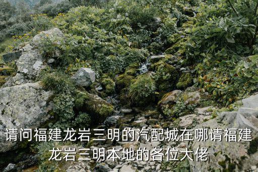 请问福建龙岩三明的汽配城在哪请福建龙岩三明本地的各位大佬