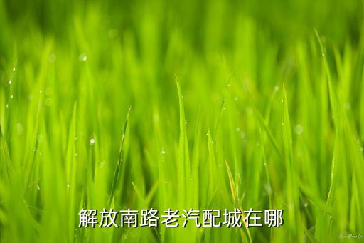 解放南路老汽配城在哪