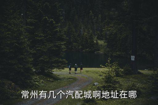 常州有几个汽配城啊地址在哪